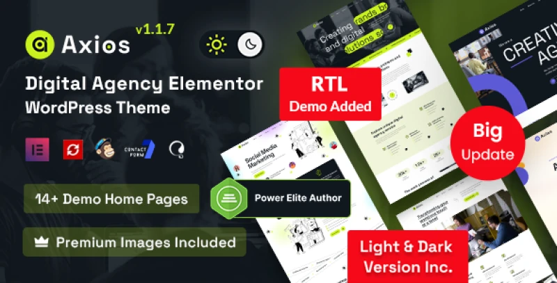 Axios - Digital Agency WordPress Theme - Digital Agency